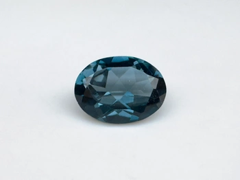Topaz london blue owal fasetowany 8x6 mm