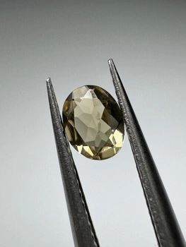 Turmalin fasetowany miedziany owal 5 x 4 mm