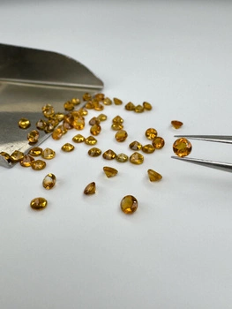 Cytryn naturalny fasetowany okrągły fi 3 mm niekalibrowane