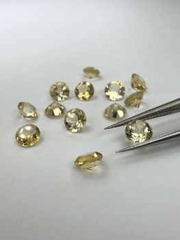 Cytryn naturalny fasetowany okrągły fi 5 mm 