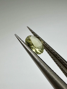 Turmalin fasetowany zielony owal 5 x 4 mm