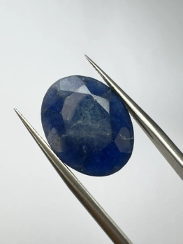 Szafir niebieski owal fasetowany 18,1x14 mm