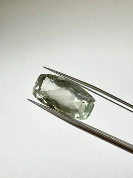 Prasiolit naturalny fasetowany nieregularny 19x10 mm