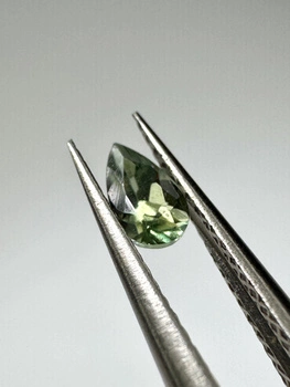 Turmalin fasetowany zielony gruszka 5 x 3 mm