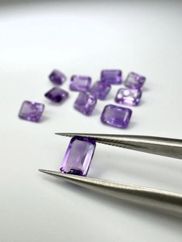 Ametyst naturalny fasetowany oktagon 7x5 mm