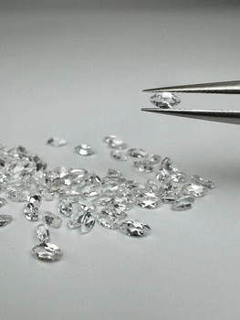 Topaz biały markiza fasetowany 4x2 mm