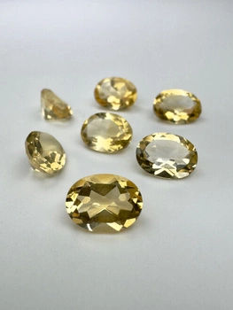 Cytryn fasetowany owal 8x6 mm