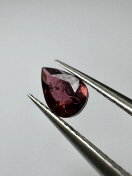 Turmalin fasetowany różowy gruszka 6x4 mm
