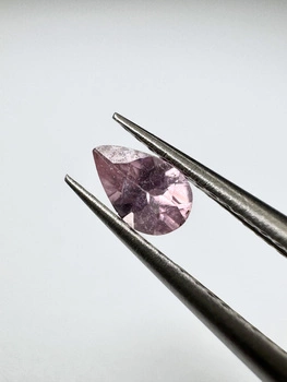 Turmalin fasetowany różowy gruszka 5 x 3 mm