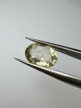 Lemon kwarc naturalny fasetowany owal 11 x 9 mm