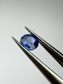 Szafir niebieski naturalny fasetowany okrągły fi 3,94 mm