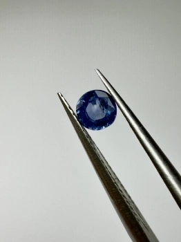 Szafir niebieski naturalny fasetowany okrągły fi 3,95 mm