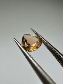 Turmalin fasetowany miedziany gruszka 4,60 x 4,55 mm