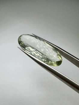 Zielony ametyst prasiolit fasetowany owal 29 x 12 mm