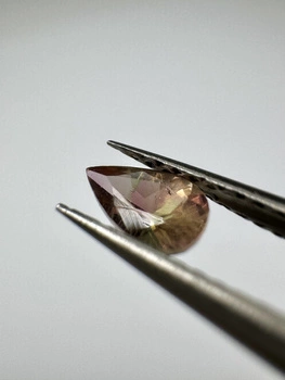 Turmalin fasetowany dwukolorowy gruszka 5 x 3 mm