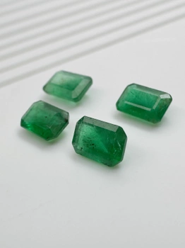 Szmaragd naturalny oktagon fasetowany 6x4 mm