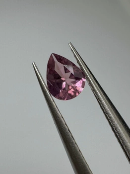 Turmalin fasetowany różowy gruszka 5 x 4 mm