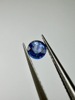 Szafir niebieski naturalny fasetowany okrągły fi 3,51 mm