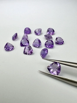 Ametyst naturalny fasetowany gruszka 6x6 mm